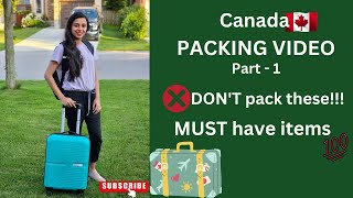 ഇതൊക്കെ കൊണ്ടുവരുവാൻ മറക്കല്ലേ ട്ടാCanada Packing list malayalam 🧳 [upl. by Krauss]