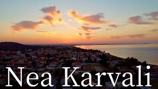 Nea Karvali Kavala Greece  by drone 4K neakarvali [upl. by Fleece]