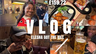 VLOG  CHAT amp SIP • DINNER amp DRINKS ON ELESHA • COULDNT BELIEVE HOW MUCH THE BILL WAS [upl. by Cynthia]