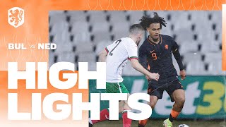 Highlights Jong Bulgarije  Jong Oranje 2532021 EKkwalificatie [upl. by Rayburn]