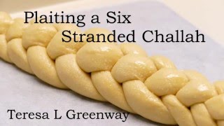 Learn How to Plait or Braid a Six Stranded Challah Bread [upl. by Rohn]