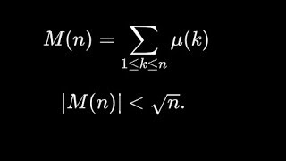La conjetura de Mertens y la función de Moebius [upl. by Vincents]