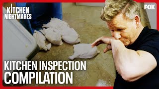 Gordon Ramsay Reacts To 6 StomachTurning Kitchens  Kitchen Nightmares [upl. by Bierman]