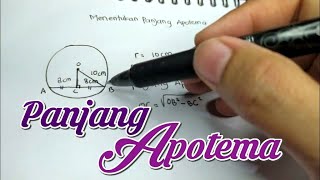 Kelas 8  Mencari Panjang Apotema Lingkaran [upl. by Trinl]