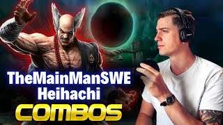 TheMainManSWE Heihachi Combos Compilation  Tekken 8  Slowmo version Included [upl. by Waldner]