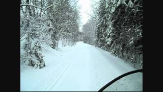 Loipe spuren mit dem Ginzu Groomer 07012012wmv [upl. by Akinom]