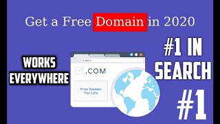 How To Get Free Domain Name For Lifetime For Your Website2020 [upl. by Stafani]