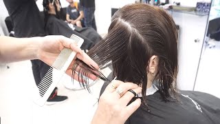 SHORT LAYERED HAIRCUT FOR WOMEN  INVERTED BOB CUT [upl. by Miculek]