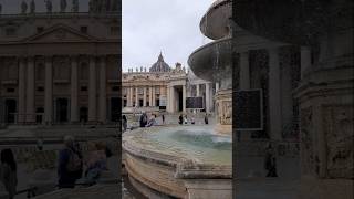 Fontana in Piazza San Pietro ⛲ Fountain in St Peters Square asmr asmrsounds roma italia short [upl. by Rehpotisrhc138]