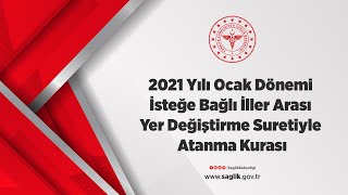 2021 Yılı Ocak Dönemi İsteğe Bağlı İller Arası Yer Değiştirme Suretiyle Atanma Kurası [upl. by Lexy971]