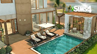 Desert Modern House 🌵🌤  Stop Motion Build  The Sims 4  No CC [upl. by Yklam]