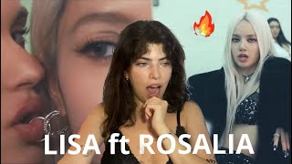 ICONIC DUO  LISA  NEW WOMAN feat Rosalía Official Music Video  REACTION [upl. by Nilved]