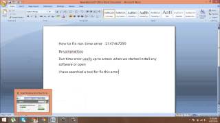 How to fix runtime error 2147467259 [upl. by Llemaj679]