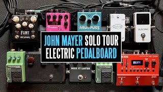 The John Mayer Solo Electric Pedalboard  The best shot of Mayers board EVER [upl. by Suzanne419]