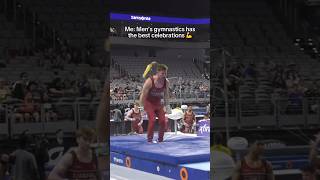 Who had the best celebration 😮‍💨 gymnast olympics gymnastics sports trampoline olympic [upl. by Nutter]