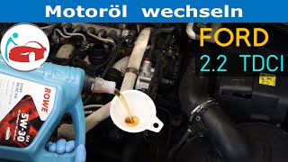 Ölwechsel beim 22 TDCI eines Ford Mondeo MK4 Q4BA [upl. by Nerej]