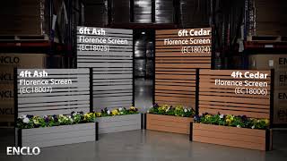 Learn About ENCLOs Florence Privacy Screens with Planter Boxes 4variations I ENCLO Screens [upl. by Jarret804]