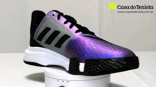 Tênis Adidas Courtjam Bounce Roxo Preto e Cinzao Modelo 2021 quotBeatquot Showcase [upl. by Sivahc331]