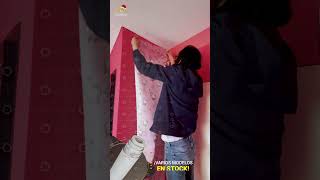 COMO INSTALAR PAPEL TAPIZ  VINIL PVC ADHESIVO PARA PARED [upl. by Nair]