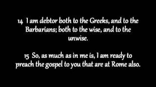 Romans Chapter 1 KJV AV Read Along [upl. by Lokin]