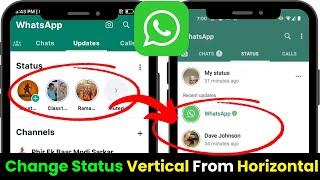 How To Change WhatsApp Status Horizontal To Vertical  WhatsApp Status Vertical Kaise Kare 2024 [upl. by Bodrogi599]