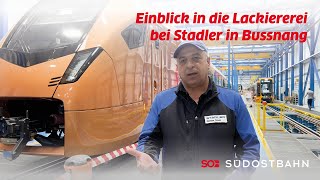 Einblick in die Lackiererei bei Stadler in Bussnang [upl. by Hally]