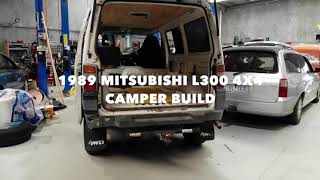 Mitsubishi L300 4X4 Camper Van Build  Part 2  Alternator Van roof amp Van flooring [upl. by Elsilrac]