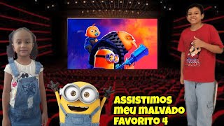 FOMOS ASSISTIR O FILME MEU MALVADO FAVORITO 4 NO CINEMA [upl. by Ldnek]