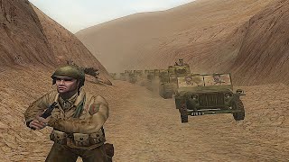 Battle of Kasserine Pass  Tunisia  Call of Duty 2 Big Red One [upl. by Helfant]