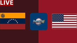 ⚾ Venezuela vs USA LIVE  WBSC Premier 12  Tokyo Dome [upl. by Ybot]