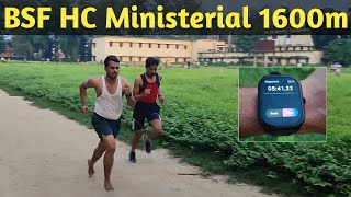 BSF Head Constable Ministerial 2024 1600m  Head Constable Ministerial Running video 1600m bsf [upl. by Meesan847]