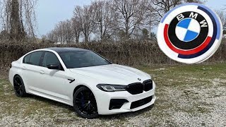 F90 BMW M5 Competition POV Start Up Test Drive Walkaround and Review [upl. by Karwan304]