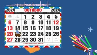 211024 👉 calendário animado 👉 com desafio ao final do vídeo [upl. by Krahmer953]