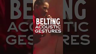 Belting Acoustic Gestures voice river singer belt belting vocalcoach shorts [upl. by Eiramanig]