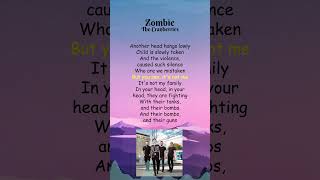 The Cranberries  Zombie Lyrics shorts [upl. by Mungo]