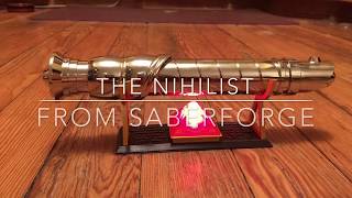 Nihilist Darth Nihilus Saber From Saberforge [upl. by Nevet]