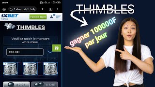 comment gagner de largent avec le jeu thimbles 1xgame [upl. by Fernandes189]