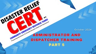 Part 5  Administrator and Dispatcher Training VN 4150 [upl. by Kerr]