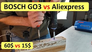 Bosch GO 3 60 vs Ali 15 5min review tools diy [upl. by Nhepets]