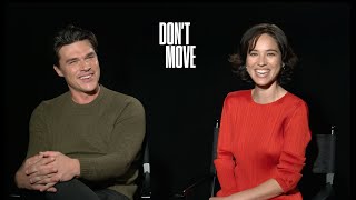 DONT MOVE Interview Finn Wittrock amp Kelsey Asbille Netflix [upl. by Riggall195]