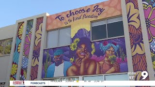 African American Student Affairs celebrates new mural [upl. by Iturhs]