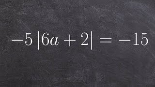 Solving an Absolute Value Equation [upl. by Sivaj]