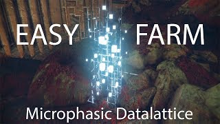 Destiny 2 Microphasic Datalattice Easy Infinite Farming Route [upl. by Hsemar896]