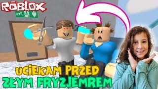 UCIEKAM PRZED ZŁYM FRYZJEREM  ROBLOX [upl. by Anahcar515]