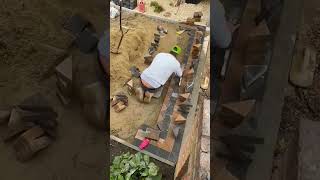 Paving in the yard construction shortvideobuilding [upl. by Garber332]