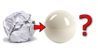 Making a Polished White Paper Ball [upl. by Gotthelf]