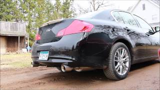 Infiniti G37 Best exhaust under 500 Top Speed Pro1 Exhaust [upl. by Washburn705]