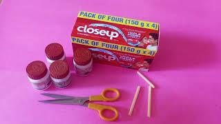 How to make a simple toothpaste box Bus Car or Truck  Closeup box craft [upl. by Gnet]