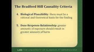 Determining Causality A Review of the Bradford Hill Criteria [upl. by Hebner]