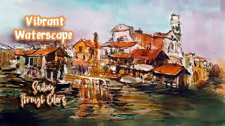 From Calm to Stormy Mastering Watercolor Waterscapes [upl. by Airbmat]